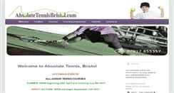Desktop Screenshot of absolutetennisbristol.com